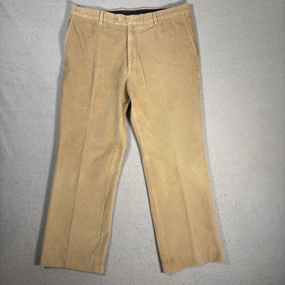 Arnold Brant Corduroy Pants Men’s Size 40 (fits‎ 37x29) Beige Made In Italy